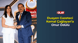 Duayen Gazeteci Kemal Çağlayan’a Onur Ödülü