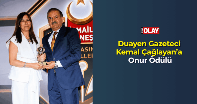 Duayen Gazeteci Kemal Çağlayan’a Onur Ödülü