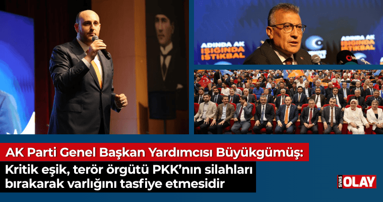 AK Parti Genel Başkan Yardımcısı Büyükgümüş: Kritik eşik, terör örgütü PKK’nın silahları bırakarak varlığını tasfiye etmesidir