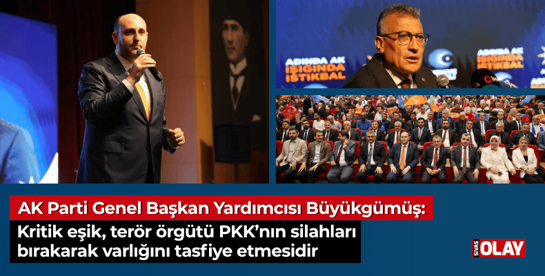 AK Parti Genel Başkan Yardımcısı Büyükgümüş: Kritik eşik, terör örgütü PKK’nın silahları bırakarak varlığını tasfiye etmesidir