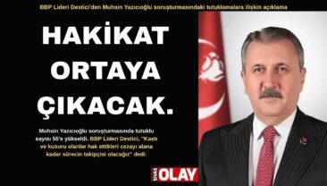 “17 yıldır hadisenin takipçisiyiz”