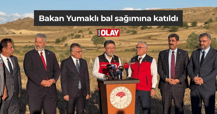 Bakan Yumaklı bal sağımına katıldı