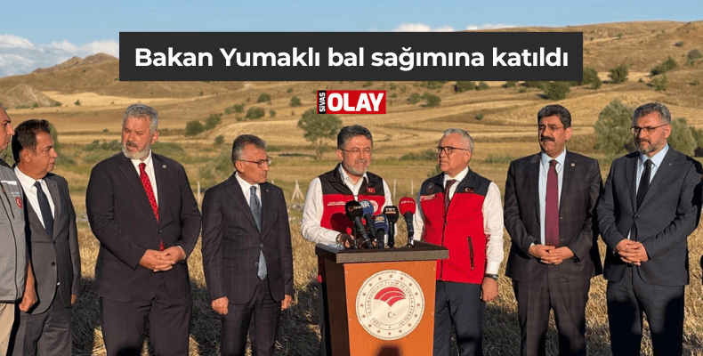 Bakan Yumaklı bal sağımına katıldı