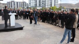 STSO Başkan Adayı Mustafa Eken seçim ofisini açtı