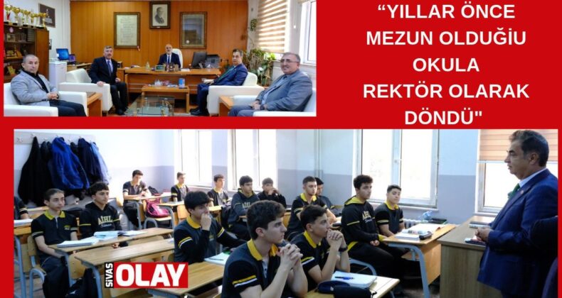 Öğrencilerle sohbet etti