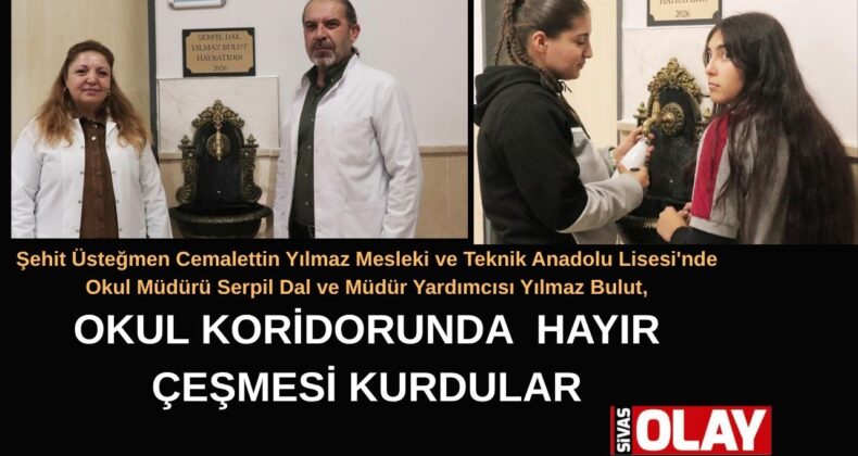 Öğrencilere arıtılmış su